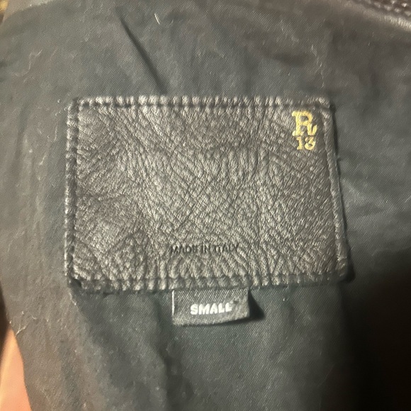 R13 Black Leather Jacket - Picture 8 of 8